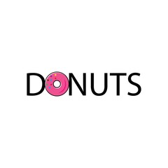 Donuts icon template vector logo