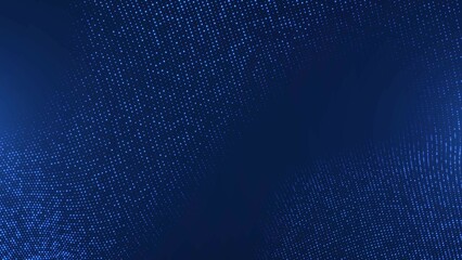Abstract blue background. Design of tracks made dots. Texture line of particles. Glowing stars, point.  Milky Way. Poster of technology, medicine, social networks, presentations, business.