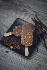 esquimau, bâtonnet de glace, crème glacée