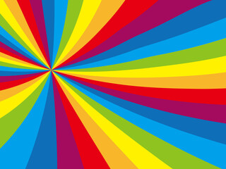 Fototapeta premium 虹の集中線