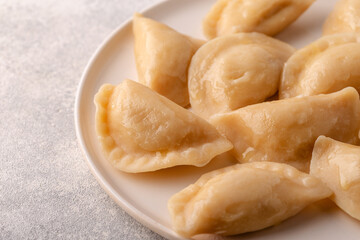 Dumplings, filled with mashed potatoes.