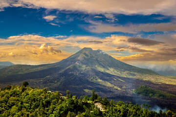 Volcano Batur on Bali
