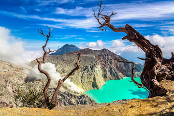 Crater volcano Ijen, Java