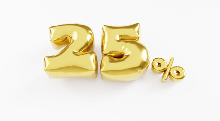 25% off discount sale  realistic 3d helium balloons.