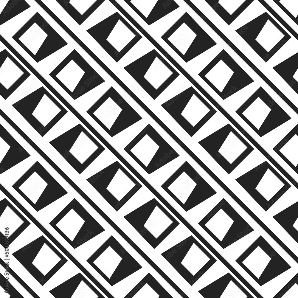 Aufkleber diagonal black tiles alternate with stripes. abstract decor tile in diagonal.