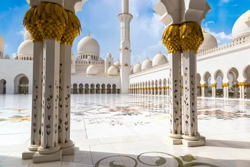 Fotobehang Sheikh Zayed Grand Mosque in Abu Dhabi © Sergii Figurnyi