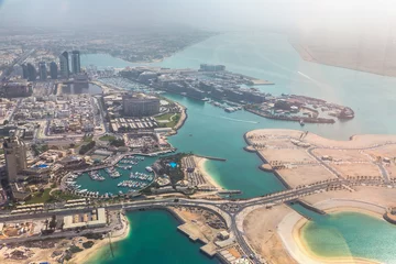 Foto op Canvas Aerial view of Abu Dhabi © Sergii Figurnyi
