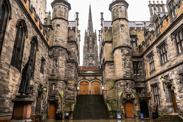Architecture typique de la ville d’Édimbourg en Écosse