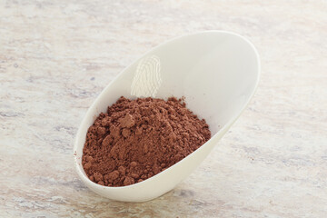 Natural organic cocoa powder for culinary