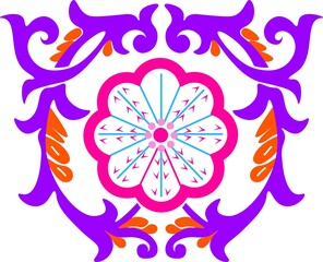 Floral pattern. wood carving pattern