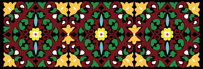 Floral pattern. wood carving pattern