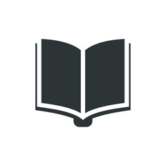 Vector sign of the book symbol is isolated on a white background. book icon color editable.