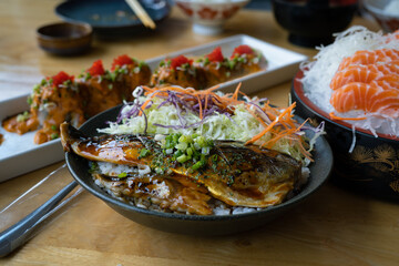 Grilled saba fish