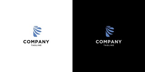 Modern and unique letter P initials logo design