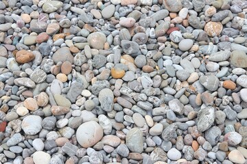Beach pebbles in Greece