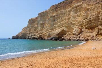 Fototapeta na wymiar Southern Crete - Matala beach