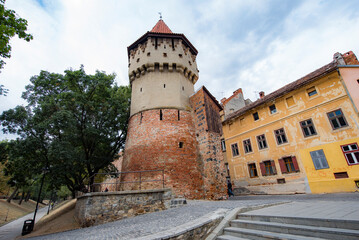 Fototapeta na wymiar The Carpenter s Tower in Sibiu 16