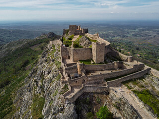 Castelo de Marvão, situado no sul de Portugal na região do Alentejo