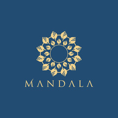 mandala - vector logo icon illustration