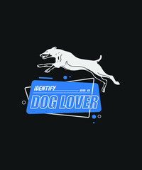 Dog Lover T-shirt Design Vector