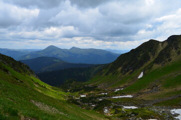Fototapeta na wymiar Mountain Carpathian Nature, mountains, ecology, climate change, landscape, Carpathians, Alps, rock