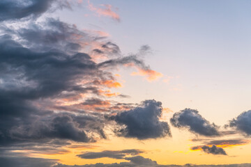 Coucher de soleil sur la plage