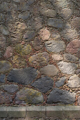 Part of an ancient stone wall, stone wall as wallpaper, graphic resources