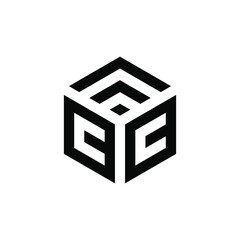 cc cube logo template design for business of financial consulting