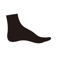 foot vector icon illustration sign