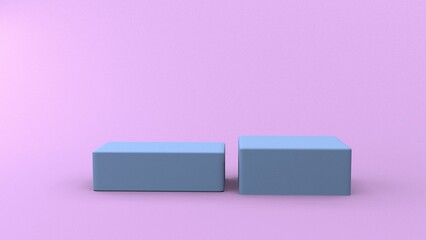 podium advertising display stage set 3d rendering 