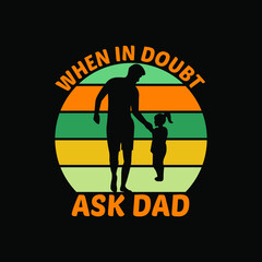 Father’s Day, Dad T-Shirt Design 