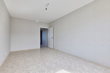 Typical finishing of an apartment in a new building. Real estate object.