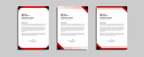 modern corporate letterhead template design