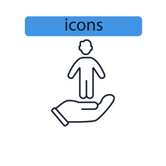 customer commitment icons  symbol vector elements for infographic web