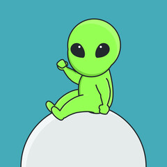 astronaut universe sky stars space ship world galaxy space alien planet character ufo cartoon moon