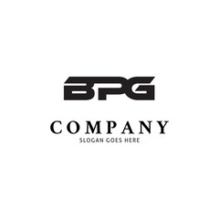 Initial Letter BPG Icon Vector Logo Template Illustration Design