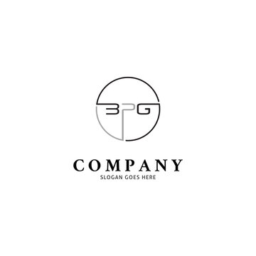 Initial Letter BPG Icon Vector Logo Template Illustration Design
