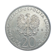 20 zlotys - Games of the XXII Olympiad - 1980