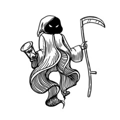 Reaper vector illustration on white background