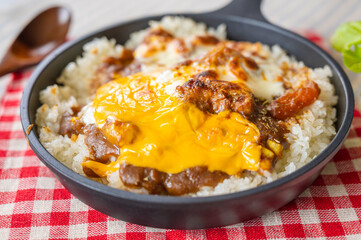 チーズ焼きカレー