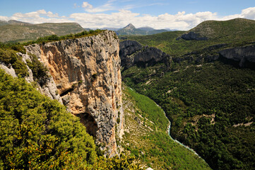 Naklejka premium Belvédère de l’Escalès dans les Gorges du Verdon le long de la route D23, France