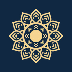 mandala - vector logo icon illustration
