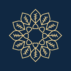 mandala - vector logo icon illustration
