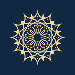 mandala - vector logo icon illustration