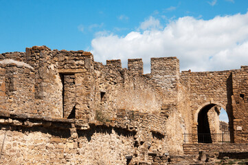 Old fortress against the sky. Historical place. For archive
