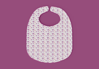 Top View of Baby Bib Mockup
