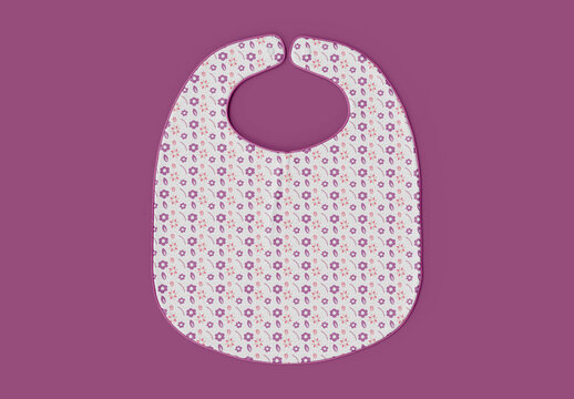 Top View Of Baby Bib Mockup