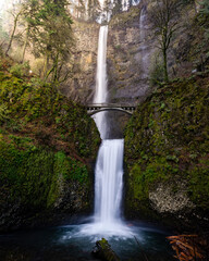 Tall waterfall in Oregon
