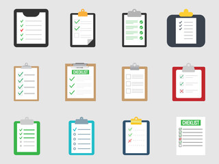 clipboard with checklist icon. to do list symbol. vector illustration