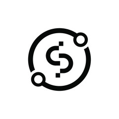 Letter s logo template icon design for business of fashion digital technology